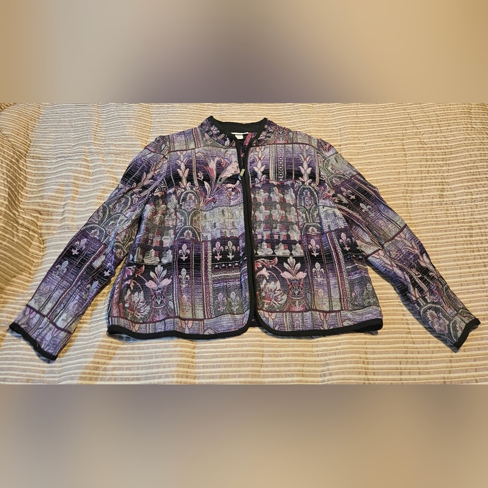 Dressbarn Patterened Blazer Size 2X